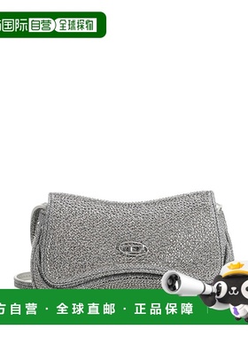 DIESEL 女士斜挎包 X10521P8766H0535 SS2026 银色 PLAY CROSSBOD