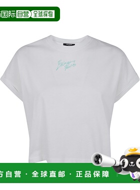BALMAIN 女士T恤 GF1EE005BD40GXF SS2026 白色 SHORT SLEEVES 