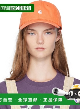 1h可退 潮奢 CARHARTT WIP 女士 橙色 Madison Logo 棒球帽 I0237