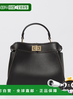 FENDI 女士手提包 8BN244AYD3F12G2 AW2025 黑色 Peekaboo  迷你