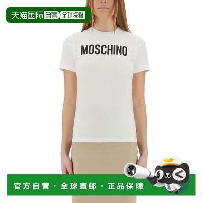 MOSCHINO 女士T恤 071305411001 SS2025 白色 Heart print t-shir