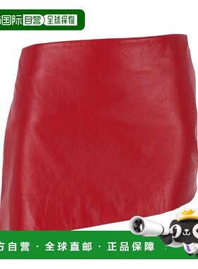 GIVENCHY 女士半身裙 BW40WQ6Y39600 AW2024 红色 迷你不对称半身