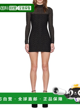 BALMAIN 女士半身裙 DF1R8029KG96EAC CO 黑色 PB Labyrinthe 交