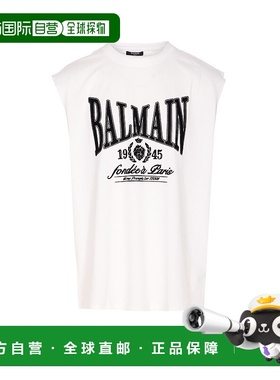 BALMAIN 男士T恤 ED006GF46GAB SS2026 白色 Balmain Top