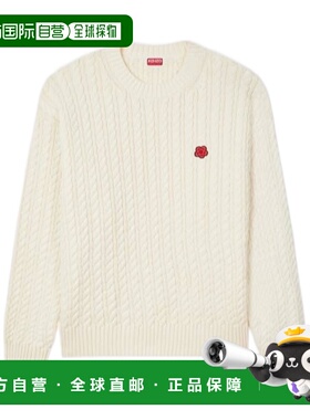 KENZO 男士针织衫 FG55PU7703LK03 SS2026 白色 针织套头衫