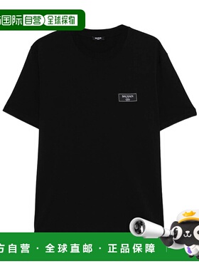 BALMAIN 男士T恤 FH1EG000BC910PA CO 黑色短袖 T-Shirts BALMAIN