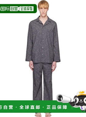 1h可退 潮奢 SKIMS 男士 独家发售灰色 Cotton Poplin 睡衣套装 S