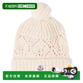 舒适时尚 1h可退 徽标羊毛混纺小便帽 white白色 潮奢 moncler