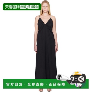 Silk 吊带裙 RÓhe Strap Neck Hammered 黑色 女士 潮奢 1h可退