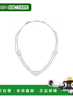 VALENTINO 女士项链 WJ0X80UXM6RU CO 银色 VLOGO SIGNATURE项链
