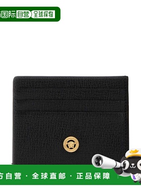 VERSACE 男士钱包 10114521A105441B00V AW2025 黑色卡包