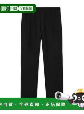 BURBERRY 男士运动裤 81300461 AW2026 黑色 羊毛运动裤裤子