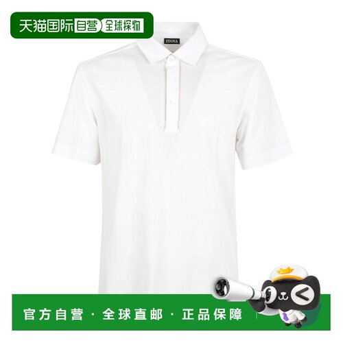 Z ZEGNA 男士T恤 UG392A2G733N00 AW2025 白色 短袖Polo衫