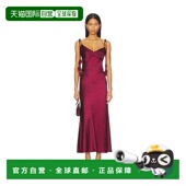 缎面花朵中长连衣裙 1h可退 RS26218MBU Portrait 女士 潮奢 Self