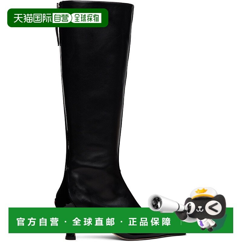 1h可退 潮奢 aeyde 女士 黑色 Alexis Dual-Tone 高筒靴 A11KB058