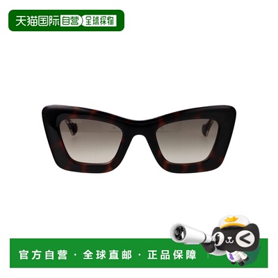 GUCCI 女士眼镜 GG1552S002 AW2025 黑色 猫眼框太阳镜