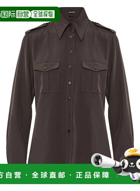 1h可退 TOM FORD 女士衬衫 CA3310FAX1521KB800 AW2025 棕色