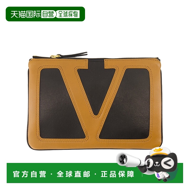 1h可退 VALENTINO 男士手拿包 YP0AR2PTJRFA AW2025 橙色 拉链手