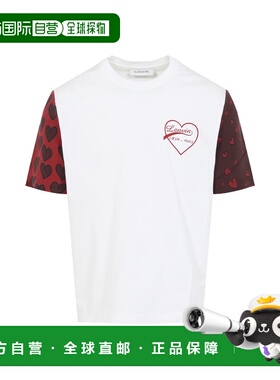 1h可退 潮奢 Lanvin 朗雯 男士 白色棉质T恤 RUTS0212J306H25