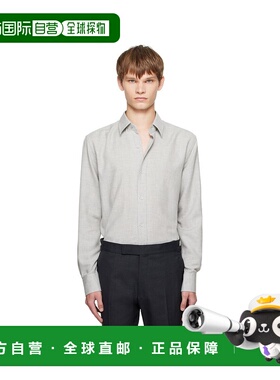 1h可退 潮奢 Tom Ford 汤姆 福特 男士 灰色 Cashmere Melange Fl