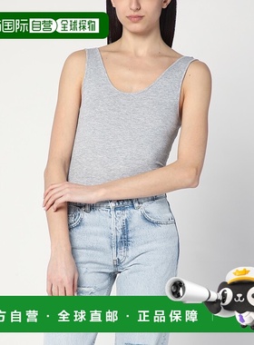 1h可退 潮奢 ANINE BING 女士 Ginny 灰色罗纹连体衣 A0810672VIG