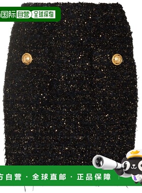 BALMAIN 女士短裤 EF1LB015KB19EAD SS2025 黑色