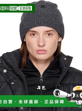 1h可退 潮奢 Courreges 女士 灰色 AC Light Wool 毛线帽 325MCP0