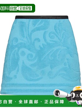 潮奢 Marine Serre 女士 迷你半身裙 blue蓝色 舒适时尚