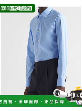 PRADA 男士衬衫 UCM60810HTF0012 CO 蓝色 Prada Shirts
