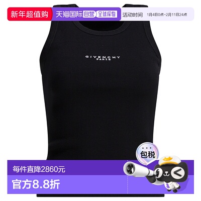 GIVENCHY 女士背心吊带 BW70FFP7BR001 SS2026 黑色 Tops