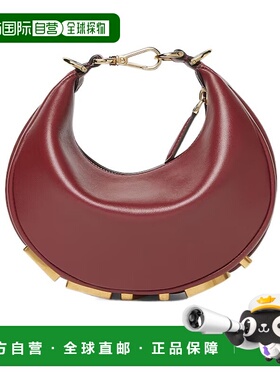 FENDI 女士手提包 8BS081A5DYF1UQF SS2026 红色卡包斜挎包钱包