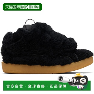 1h可退 潮奢 Lanvin 朗雯 男士 黑色 Curb Shearling 运动鞋 FUSK