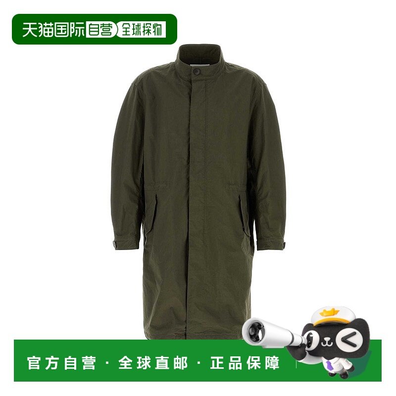 GIVENCHY 男士大衣 BM01D1164Z305 AW2025 绿色 Twisted Arm Cott