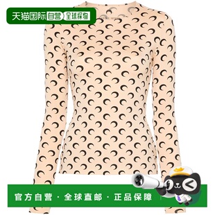 1h可退 潮奢 Marine Serre 女士 长袖T恤 WTS006ACJER0001