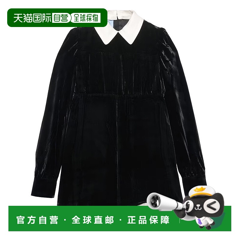 1h可退 PRADA 女士连衣裙 P3R03178YF0002 SS2026 黑色 ABITO