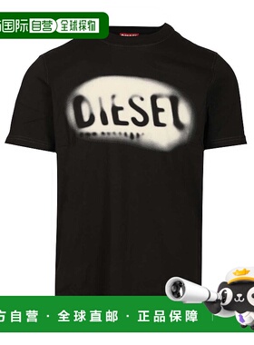 DIESEL 男士T恤 A199710QIAM9XX SS2026 黑色 短袖T恤