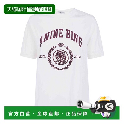 Anine Bing 女士T恤 A0812695WKHA3ECRU AW2026