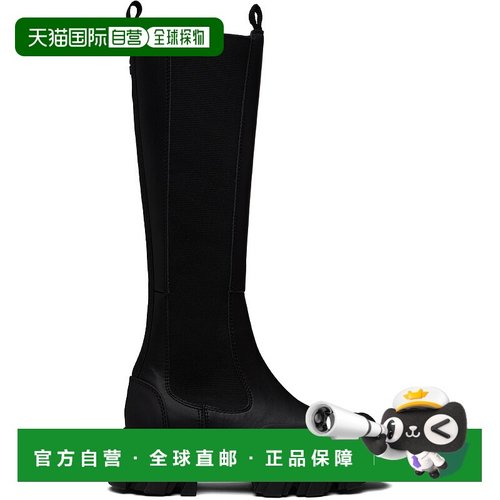 1h可退 潮奢 GANNI 甘尼 女士 黑色 Cleated Tall 切尔西靴 S3240