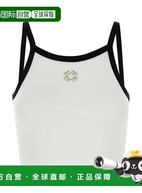 GIVENCHY 女士T恤 BW70EPG1Y0100 AW2024 白色 棉质短款背心