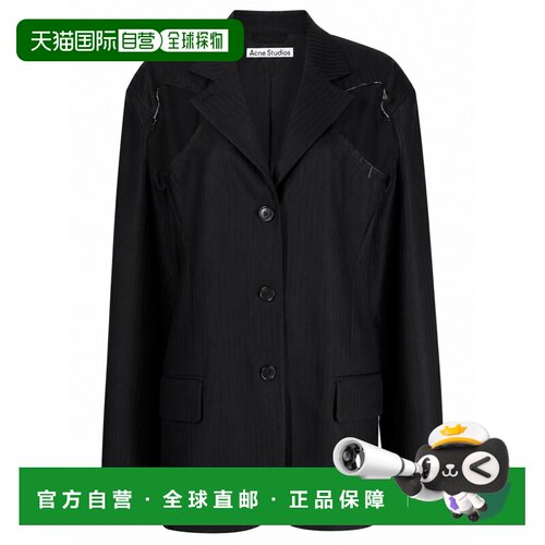 ACNE STUDIOS 女士西服 AH0249900 CO 黑色 DECONSTRUCTED JACKET
