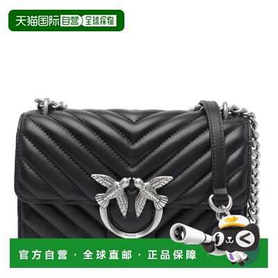 PINKO 女士斜挎包 100074A0GKZ99O AW2025 黑色 Quilted black le