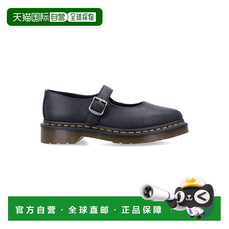 1h可退 潮奢 Dr. Martens 马丁大夫 女士 Elphie 黑色皮质玛丽珍