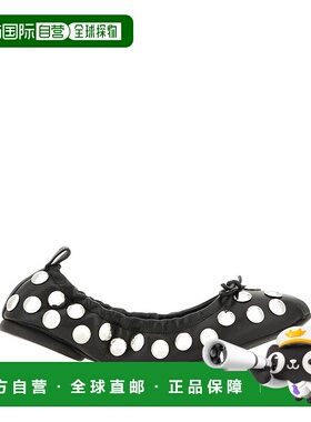 HOGAN 女士芭蕾乐福鞋 HXW6840FQ22QZBB999 SS2025 黑色