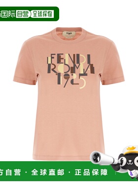 FENDI 女士T恤 FS7254AVF9F1T6N AW2025 粉红色 Roma T-Shirt
