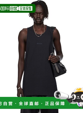 1h可退 潮奢 Essentials 男士 黑色 Vintage Fit 背心 125SP25423