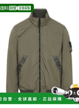 潮奢 Stone Island 石头岛 男士 標誌貼片拉鍊夾克 L1S154100111S