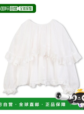 CHLOÉ 女童衬衫 C20800K117 AW2025 白色 SHIRT