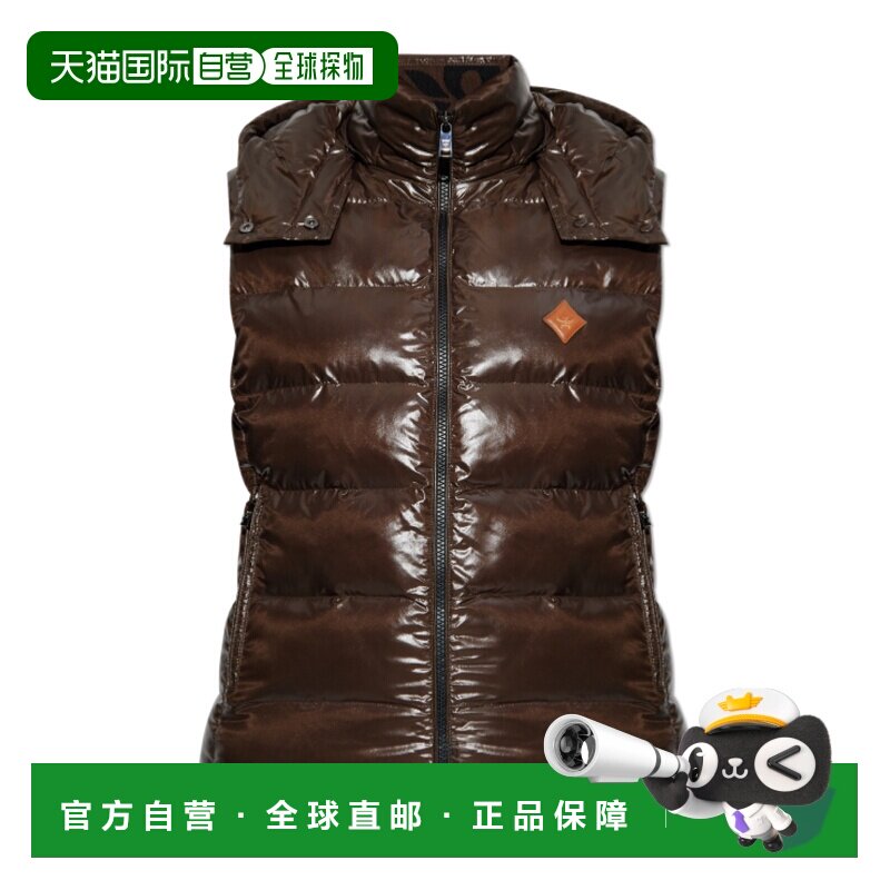 MCM 女士马甲 MFVFAMM01NR AW2025 深棕色 无袖马甲图片