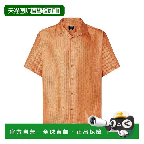 FENDI 男士衬衫 FS1324B15UF0LQ8 AW2026 花色 Silk Shirt