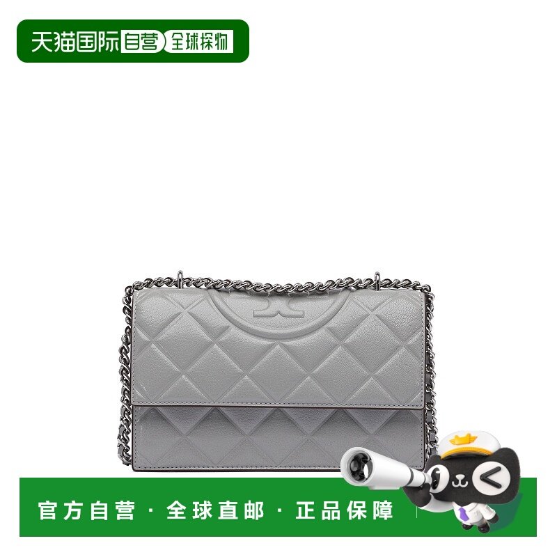 TORY BURCH 女士单肩包 164800021 CO 灰色 Fleming Small Conver
